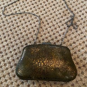 Romy Gold Bronze hardshell mini cross body